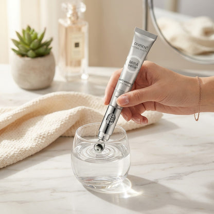 Miravelle™ — Sérum Eléctrico · Masajea, Hidrata y Borra Ojeras