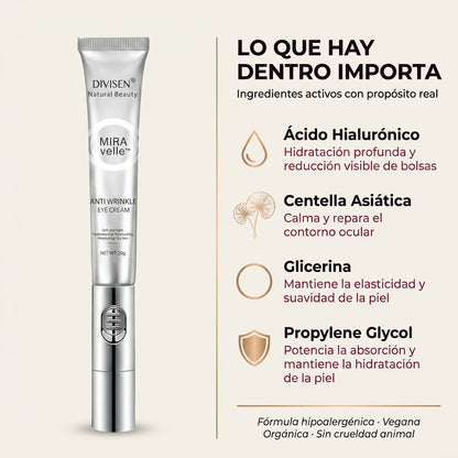 Miravelle™ — Sérum Eléctrico · Masajea, Hidrata y Borra Ojeras