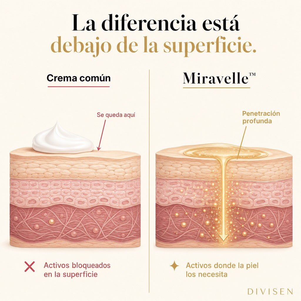 Miravelle™ — Sérum Eléctrico · Masajea, Hidrata y Borra Ojeras