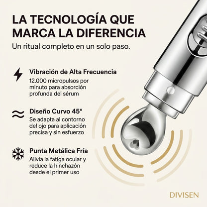 Miravelle™ — Sérum Eléctrico · Masajea, Hidrata y Borra Ojeras