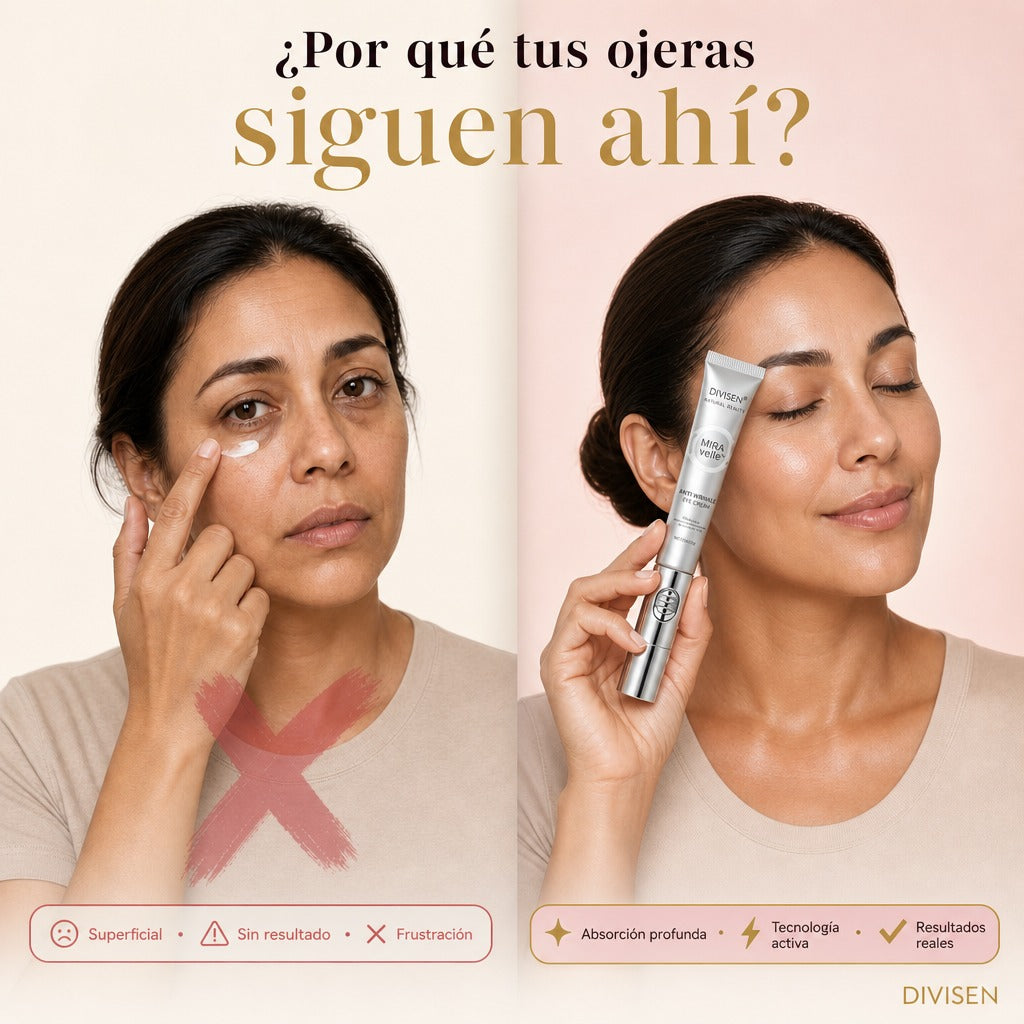 Miravelle™ — Sérum Eléctrico · Masajea, Hidrata y Borra Ojeras