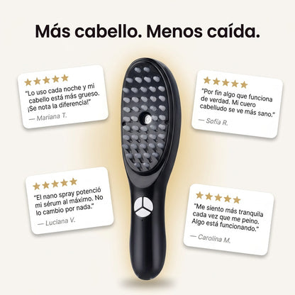 Growelle™ Cepillo Capilar LED [Anticaída & Crecimiento]